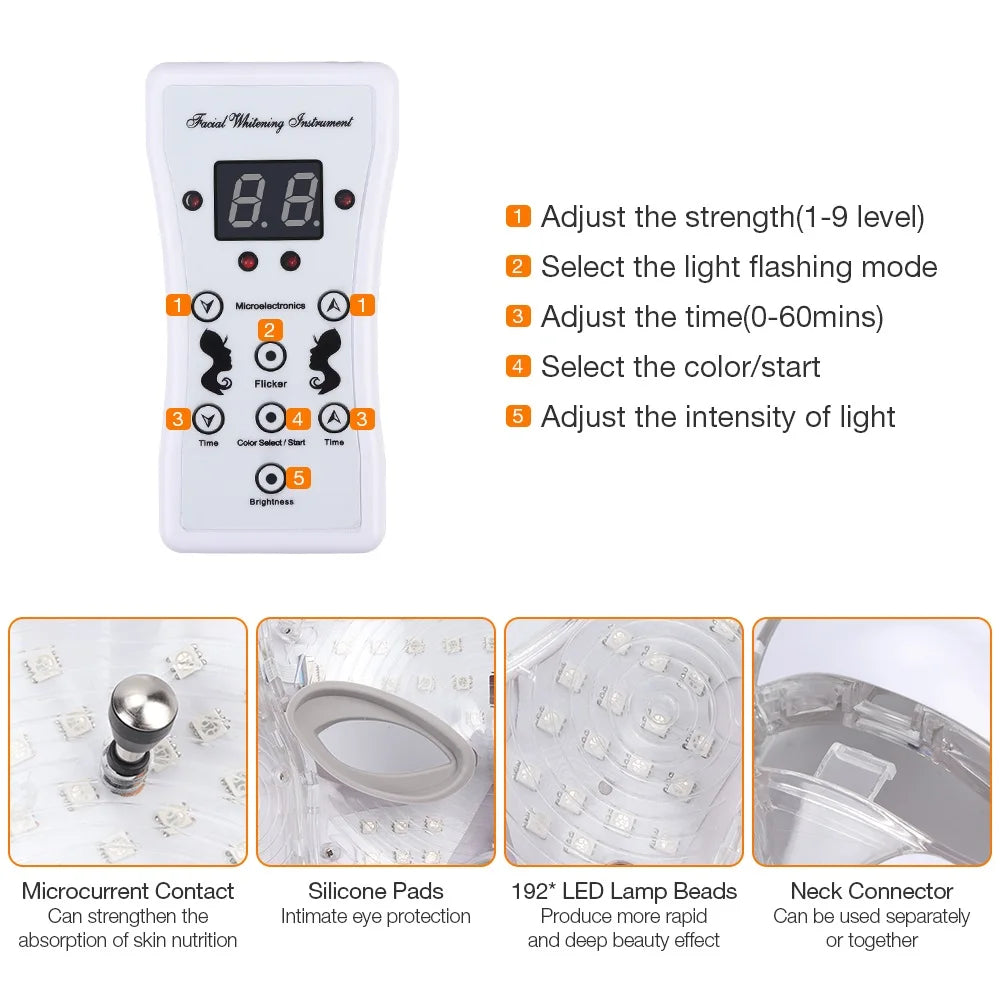 LumiGlow Pro — 7-Color LED Light Therapy Face Mask