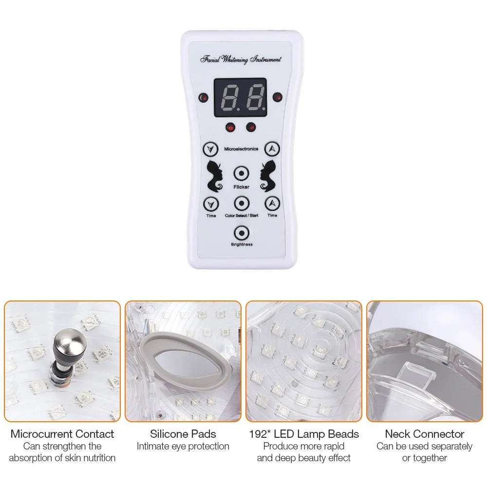 LumiGlow Pro — 7-Color LED Light Therapy Face Mask